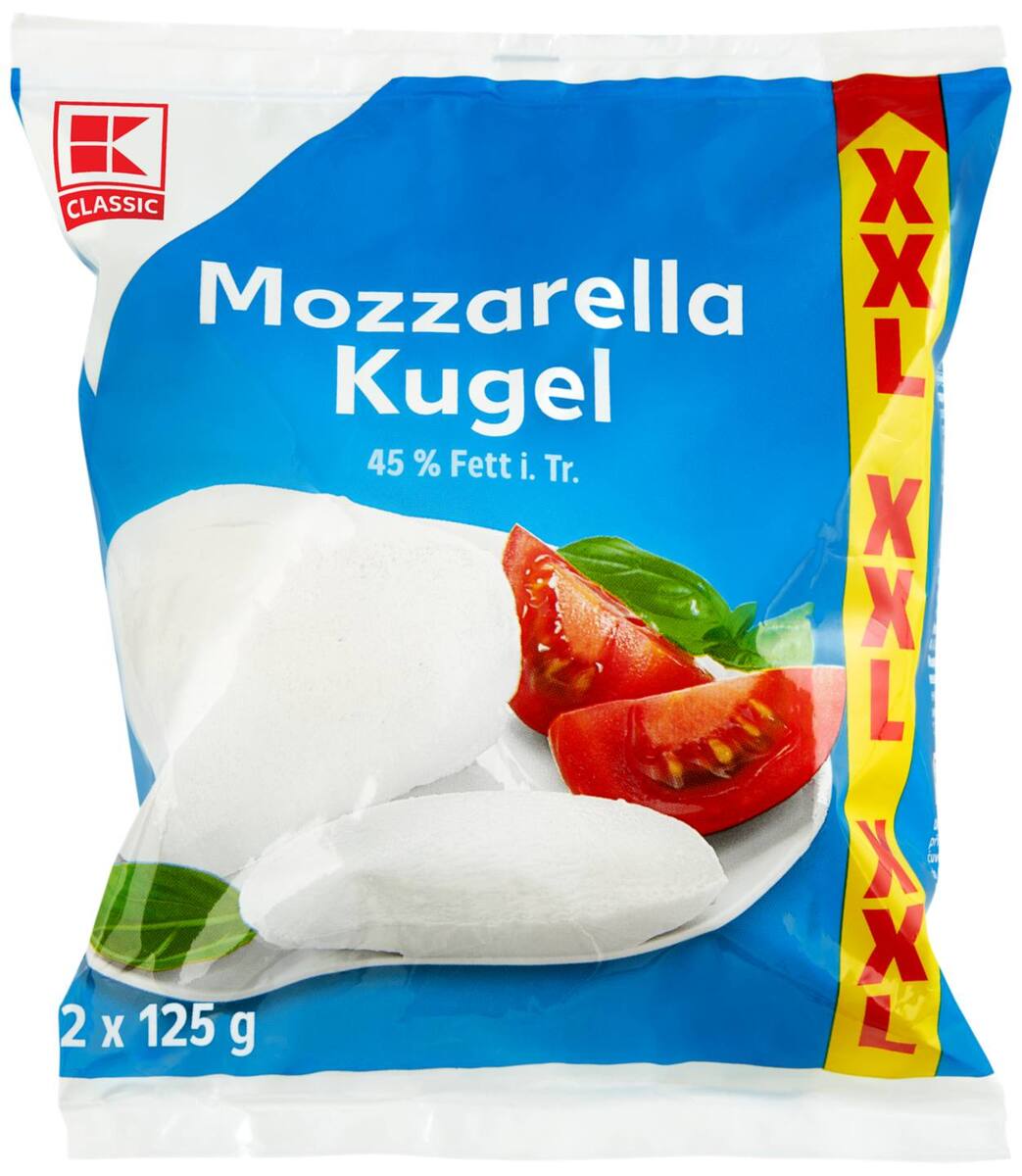 Bild 1 von K-CLASSIC Mozzarella, 420-g-Packg.