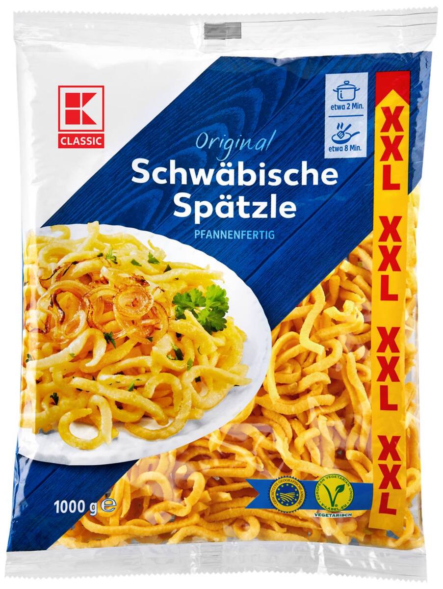 Bild 2 von K-CLASSIC Schupfnudeln oder Spätzle, 1-kg-Packg.