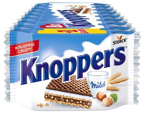 KNOPPERS Milch-Haselnuss-Schnitte, 9 St. = 225-g-Packg.