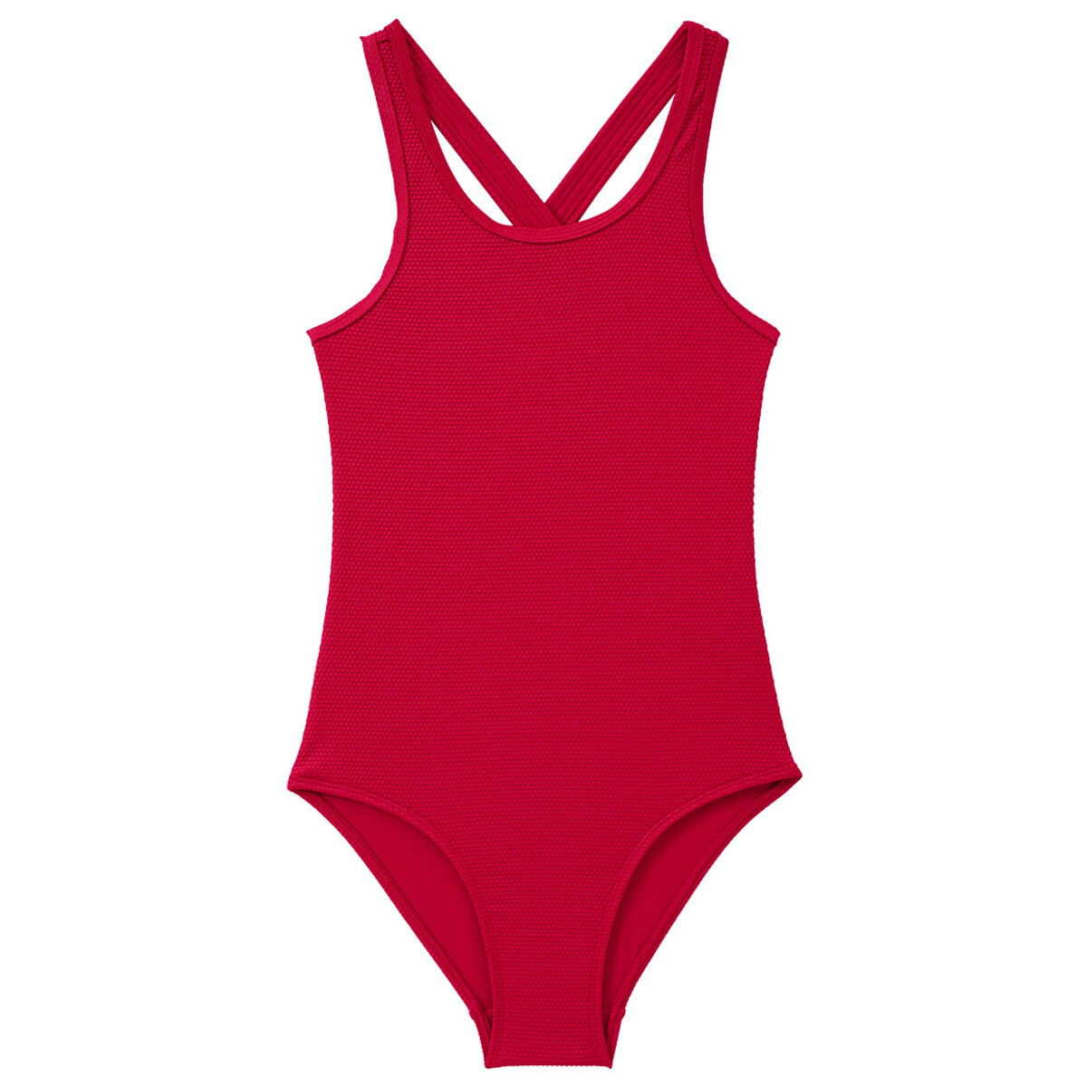 Bild 1 von Mädchen Badeanzug mit Wabenstruktur ROT