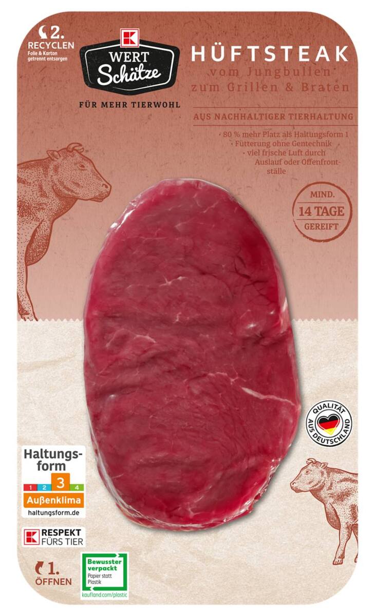 Bild 1 von K-WERTSCH&#196;TZE H&#252;ftsteak, kg
