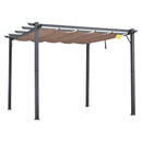 Bild 1 von Outsunny Pergola kaffee Polyester B/H/L: ca. 300x223x300 cm