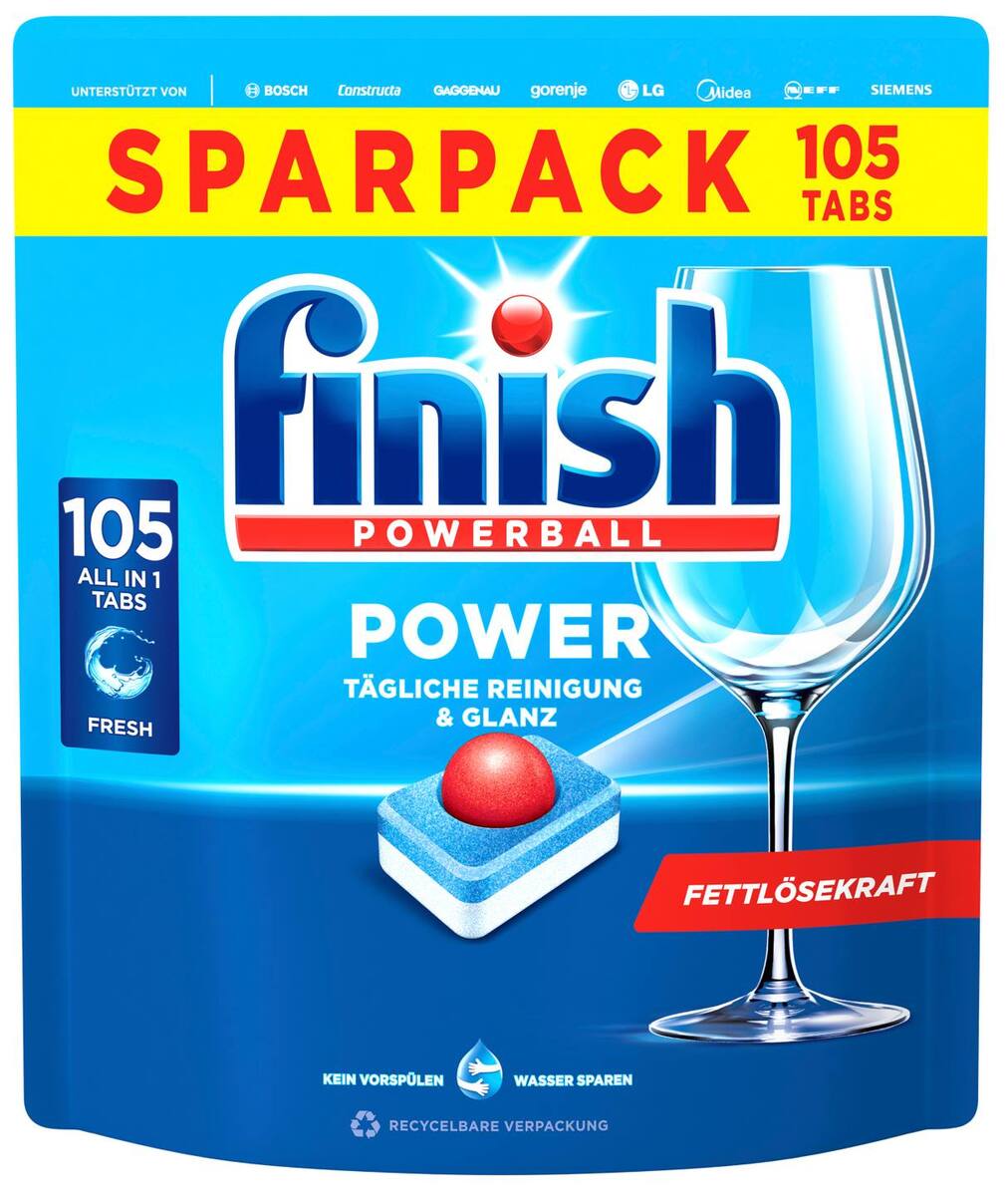 Bild 1 von FINISH Spülmaschinen-Tabs oder -Caps, Packg.