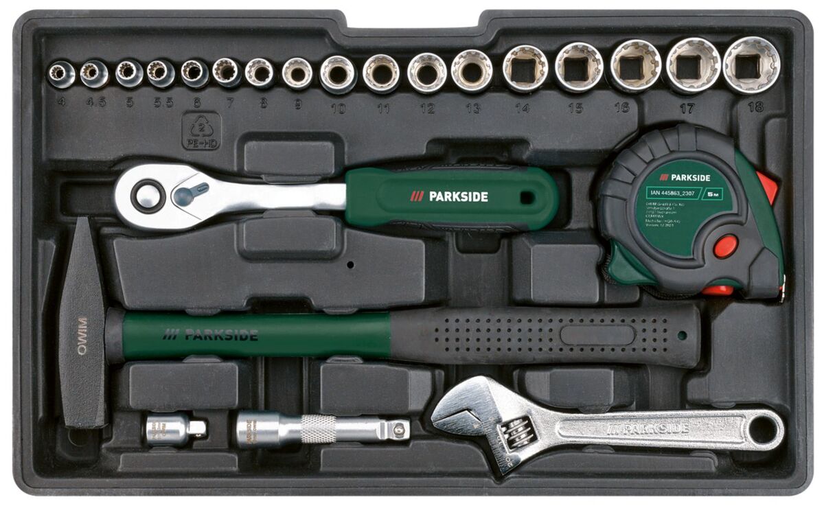 Bild 4 von PARKSIDE&#174; Werkzeugkoffer mit Akkuschrauber &#187;PWBM A1&#171;, 92-teilig