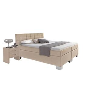 Boxspringbett Holiday beige 200x200 cm