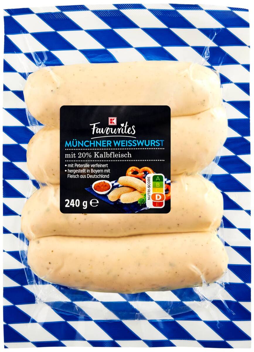 Bild 1 von K-FAVOURITES M&#252;nchner Wei&#223;wurst, 240-g-Packg.