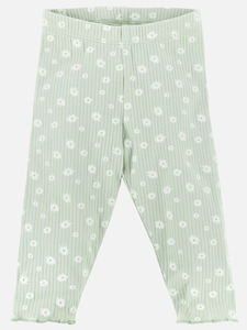 Baby Mädchen Leggings mit Blümchen-Print
                 
                                                        Grün