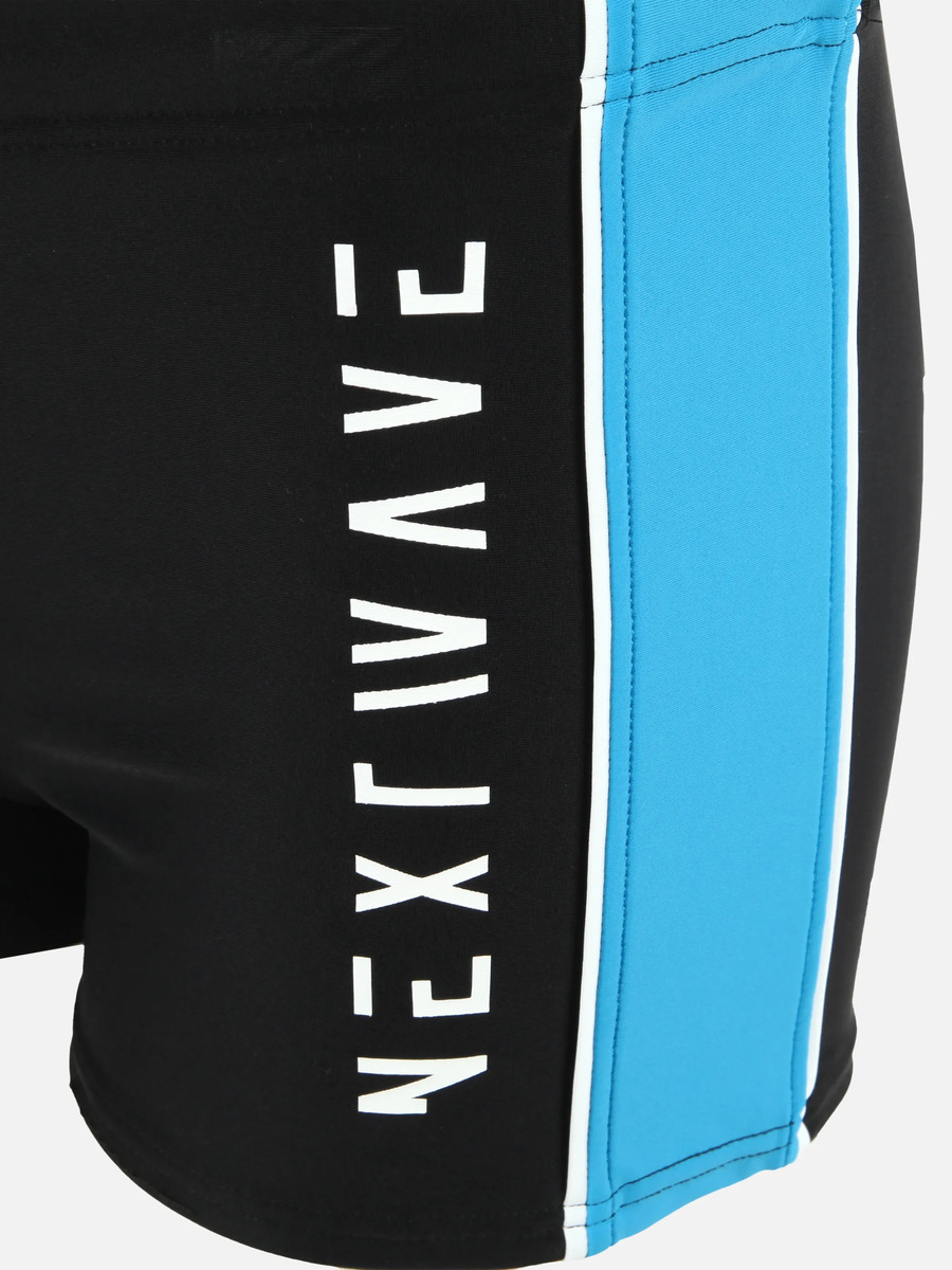 Bild 3 von Jungen Badeshorts mit Print und Paspelstreifen
                 
                                                        Schwarz