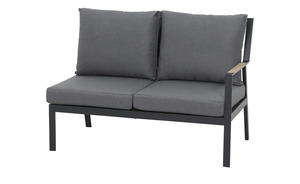 Sofa, 2-Sitzer  Londra grau Maße (cm): B: 124,5 H: 87,5 T: 74 Garten