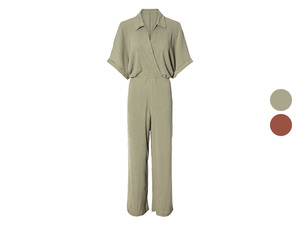 esmara® Damen Jumpsuit, mit Ärmeln in Krempeloptik