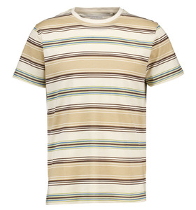 Herren-T-Shirt Kurze Ärmel, Beige, S