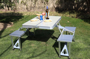 Klappmöbel-Set Outdoor Camping Klapptisch Tischset