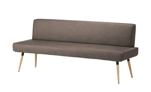 Polsterbank  massiv braun Maße (cm): B: 189 H: 87 T: 62 Bänke