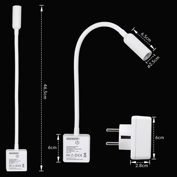 Bild 2 von monzana® LED Wandlicht Svetloba Weiß