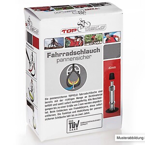 TOP VELO pannensicherer Fahrradschlauch, 28", Blitzventil