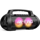 Bild 1 von Bluetooth Lautsprecher, W-KING 70W Party Lautsprecher Boxen Bluetooth mit LED Lichteffekte/42h Akku/Integrierter Powerbank, IPX6 Wasserschutz Outdoor Lautsprecher mit Mikrofon Einschub,TF-Karte (D10)