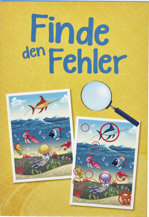 IDEENWELT Beschäftigungsblock für die Reise Finde den Fehler von