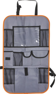 IDEENWELT Autorücksitz-Tasche grau/orange