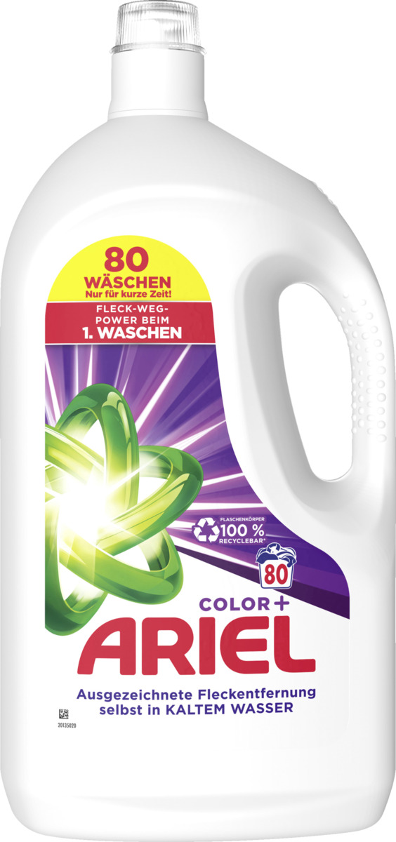 Bild 1 von Ariel Color+ Flüssigwaschmittel 80WL, 4 L