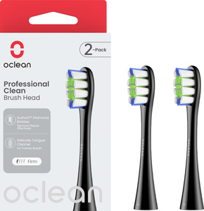 Oclean Professional Clean Bürstenköpfe, 2er Set, Schwarz