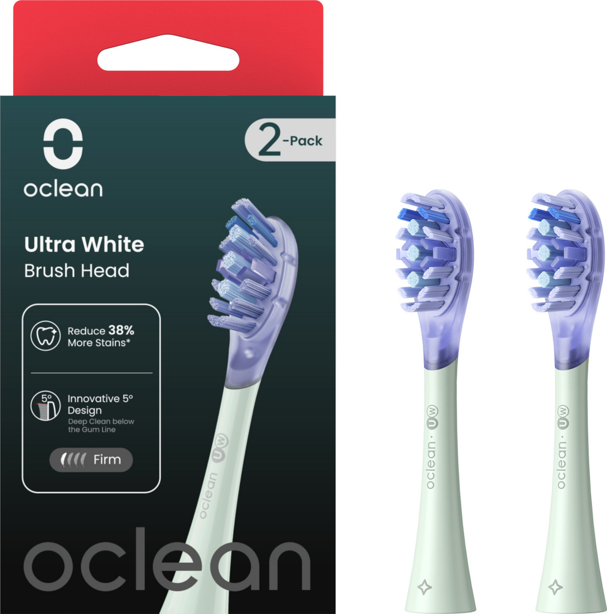 Bild 1 von Oclean Ultra white Bürstenköpfe, 2er Set, Grün