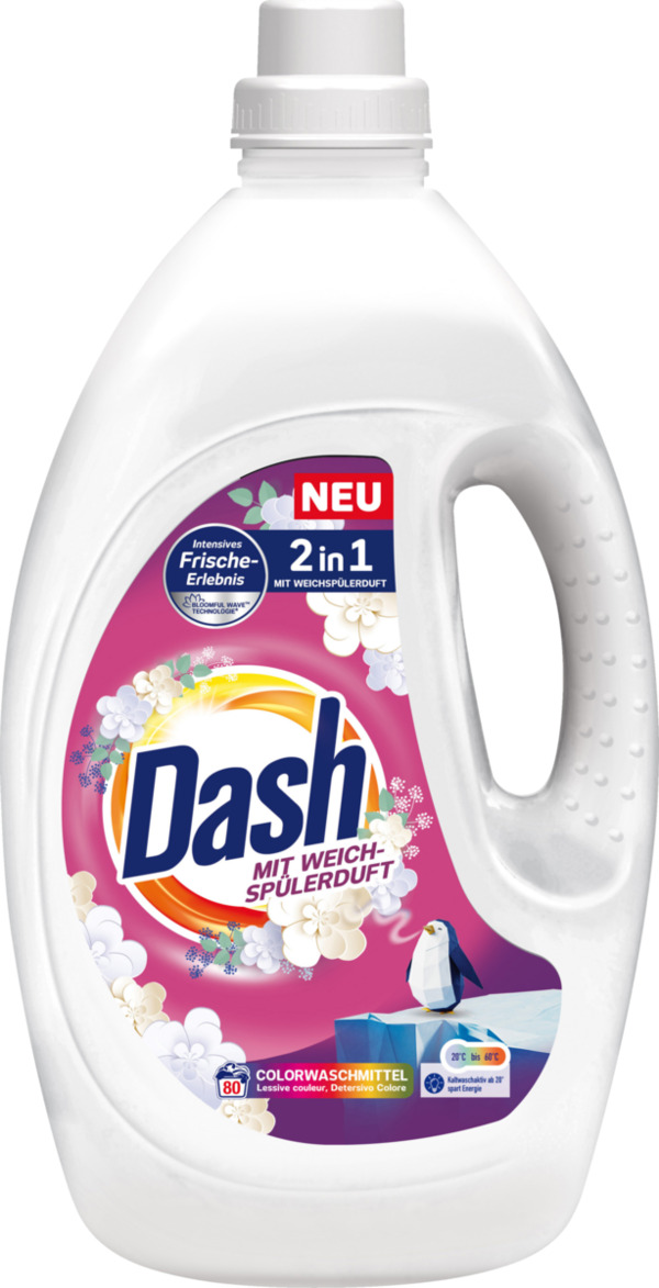 Bild 1 von Dash 2in1 Colorwaschmittel Flüssig 80 WL