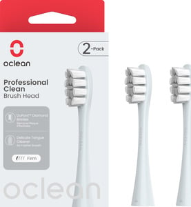 Oclean Professional Clean Bürstenköpfe, 2er Set, Silber