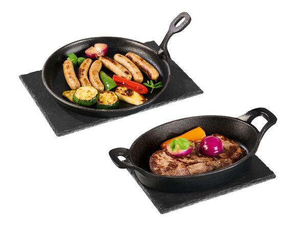 Bild 1 von GRILLMEISTER Grillpfanne/-platte mit Servierplatte, 
         Set