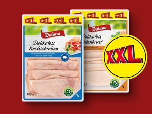 Dulano Delikatess Kochschinken/Putenbrust XXL, 
         400 g