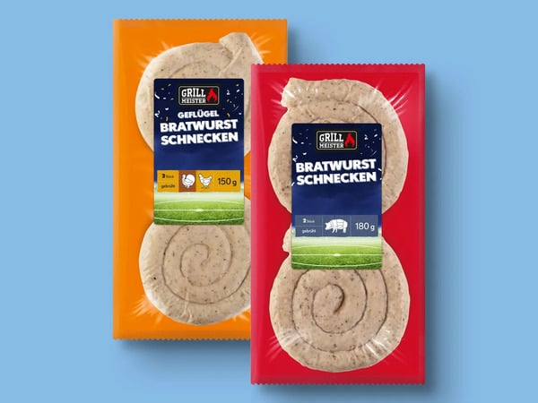 Bild 1 von Grillmeister Bratwurstschnecken, 
         180/150 g