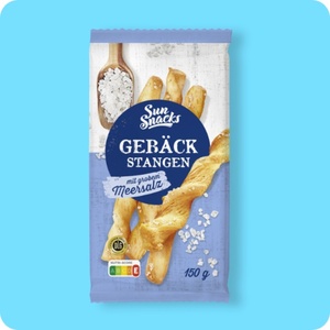 SUN SNACKS Gebäckstangen, Meersalz oder Käse