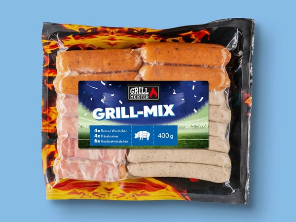 Bild 1 von Grillmeister Grillwurst-Mix, 
         400 g