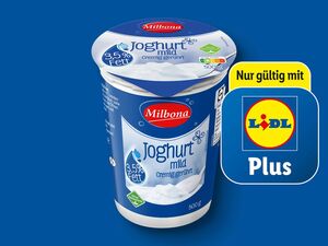 Milbona Joghurt, mild, 
         500 g