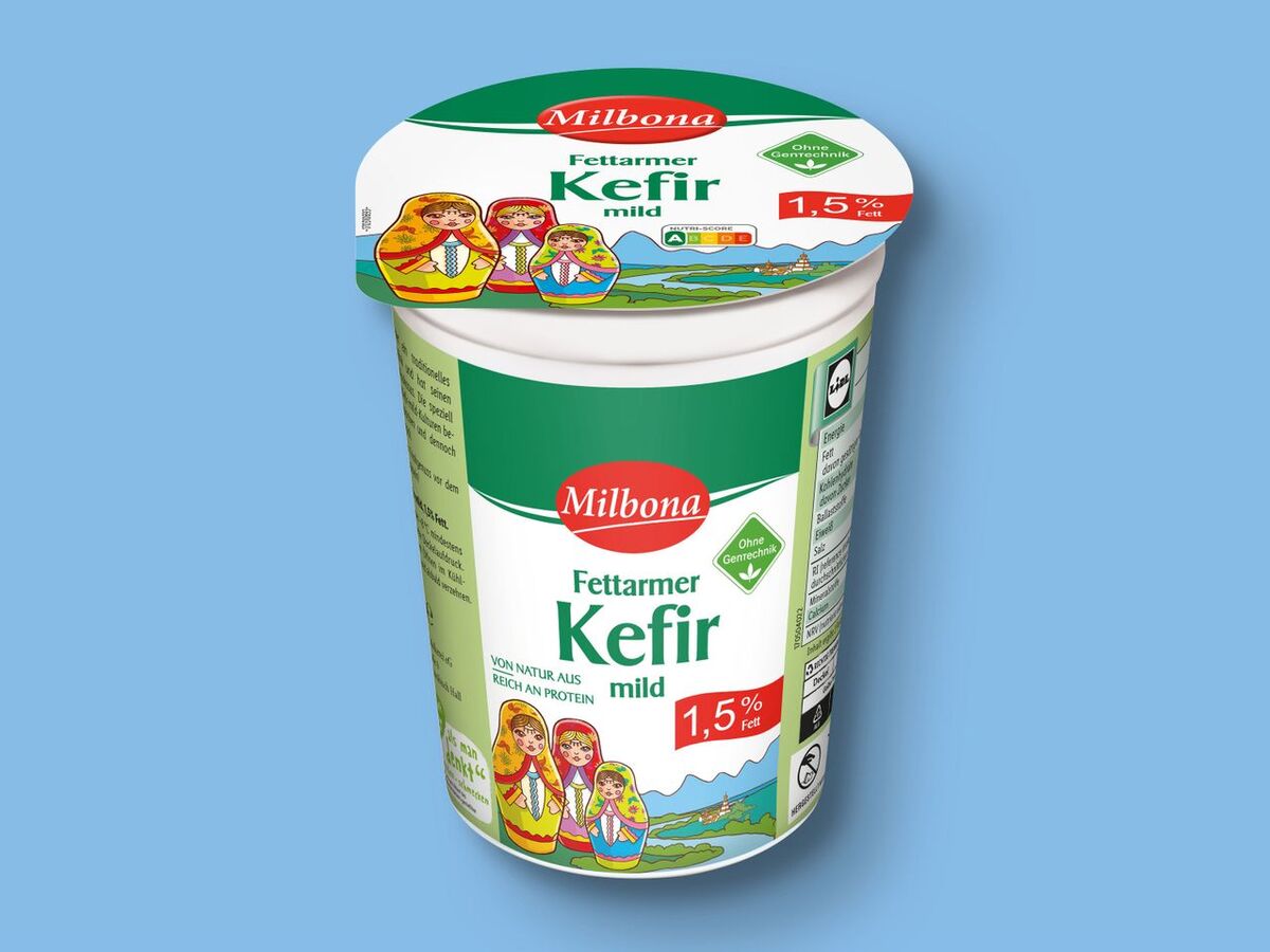 Milbona Fettarmer Kefir, 500 g von Lidl für 0,49 € ansehen!