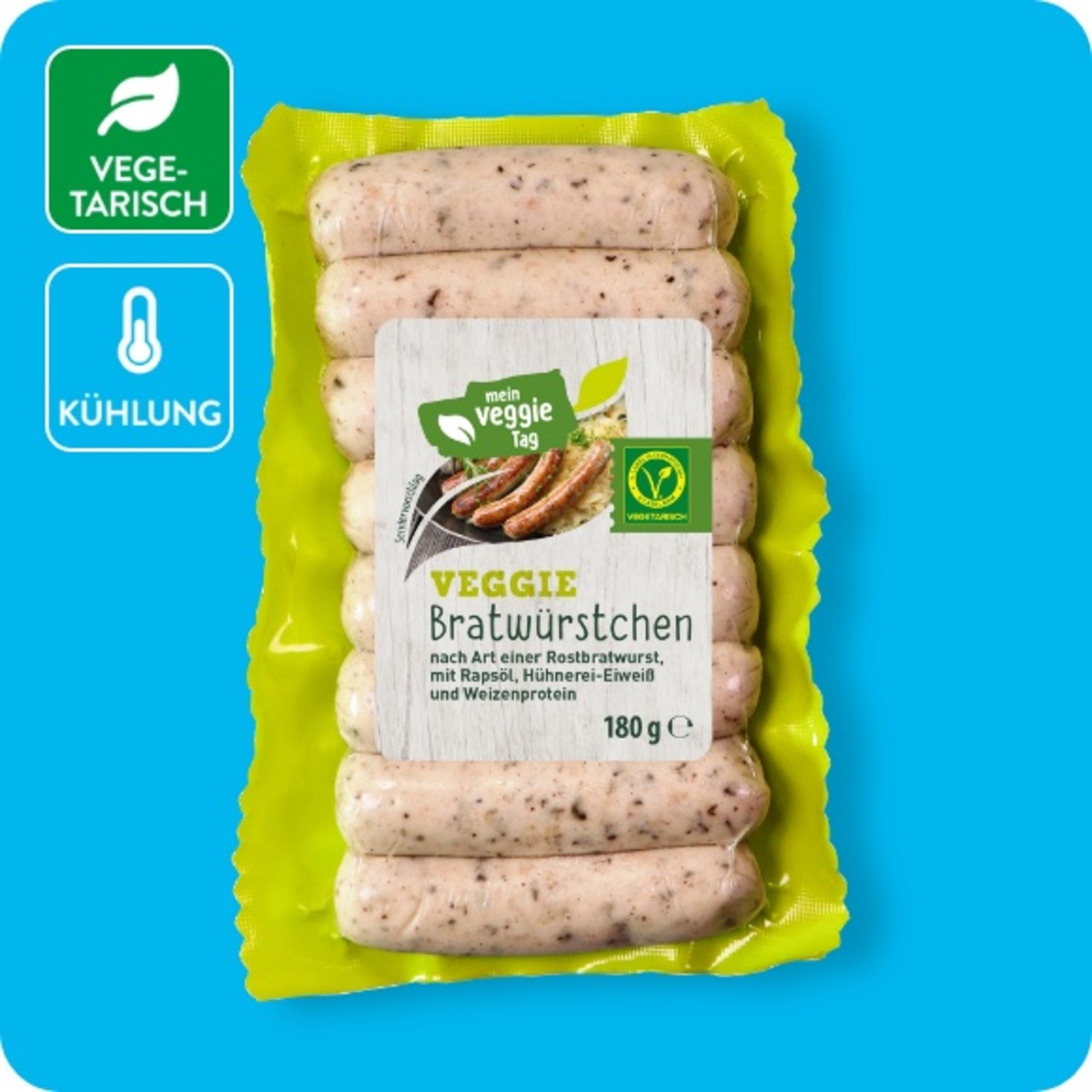 Bild 1 von MEIN VEGGIE TAG Veggie-Grillwürste, Bratwürstchen