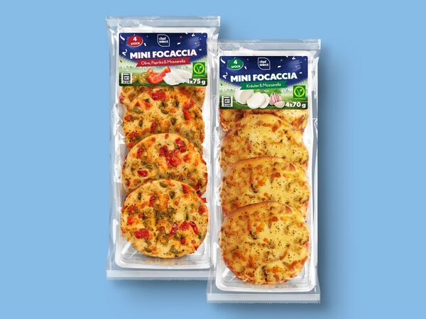 Bild 1 von Chef Select Mini Focaccia, 
         4x 70/4x 75 g