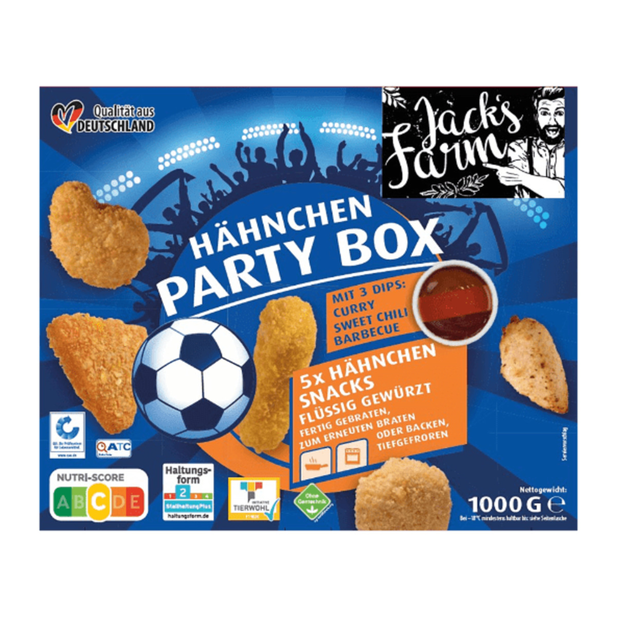 Bild 1 von JACK’S FARM Hähnchen Party-Box 1kg