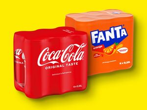 Coca-Cola/Fanta/Mezzo Mix/Sprite, 
         6x 0,33 l zzgl. 1.50 Pfand