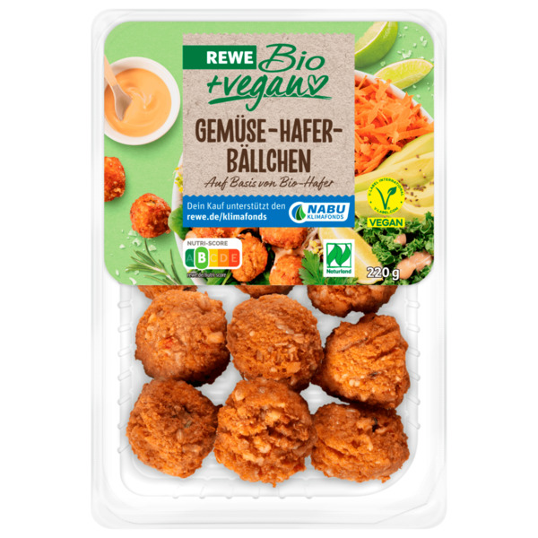 Bild 1 von REWE Bio + vegan Gemüse Hafer Bällchen