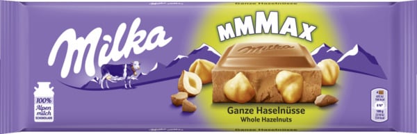 Bild 1 von Milka Alpenmilchschokolade Ganze Haselnüsse, 270 g