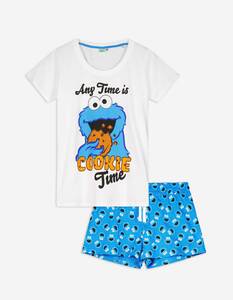 Pyjama Set aus Shirt und Shorts - Krümelmonster