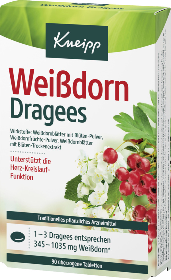 Bild 1 von Kneipp Weißdorn Dragees