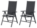 Bild 2 von LIVARNO home Alu-Premium-Set »Toronto« 3-teilig - Bistrotisch & 2 Hochlehner gepolstert, anthrazit