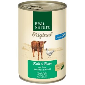 REAL NATURE Junior Kalb & Huhn 6x400 g