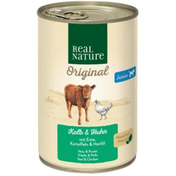 Bild 1 von REAL NATURE Junior Kalb & Huhn 6x400 g