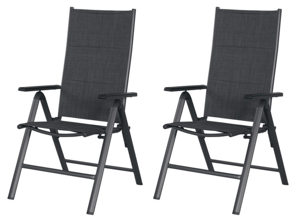 Bild 3 von LIVARNO home Alu-Premium-Set »Toronto« 9-teilig - Ausziehtisch & 8 Hochlehner gepolstert, anthrazit