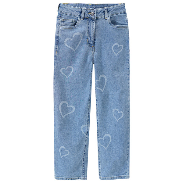 Bild 1 von Mädchen Jeans mit Herz-Print BLAU