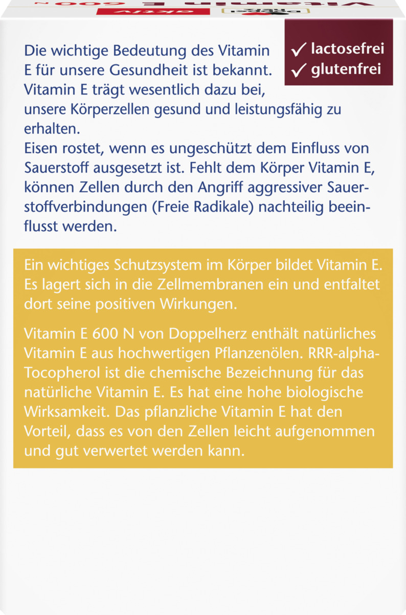 Bild 4 von Doppelherz Vitamin E 600 N Kapseln