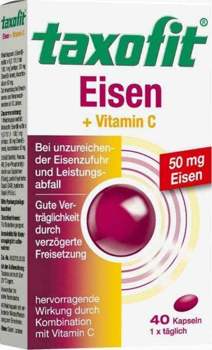 Bild 1 von taxofit Eisen + Vitamin C Kapseln