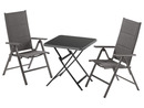 Bild 1 von LIVARNO home Alu-Premium-Set »Toronto« 3-teilig - Bistrotisch & 2 Hochlehner gepolstert, anthrazit